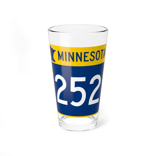 MN-252 (Minnesota) (Road Sign) Pint Glass 16oz 16oz - Go Mug Yourself