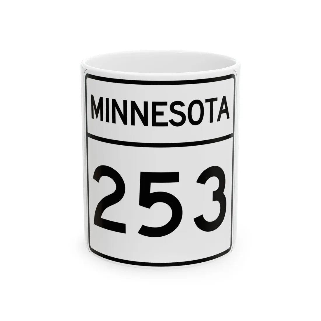 MN-253 1948 (Minnesota) (Road Sign) White Coffee Mug 11oz - Go Mug Yourself