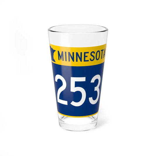 MN-253 (Minnesota) (Road Sign) Pint Glass 16oz 16oz - Go Mug Yourself