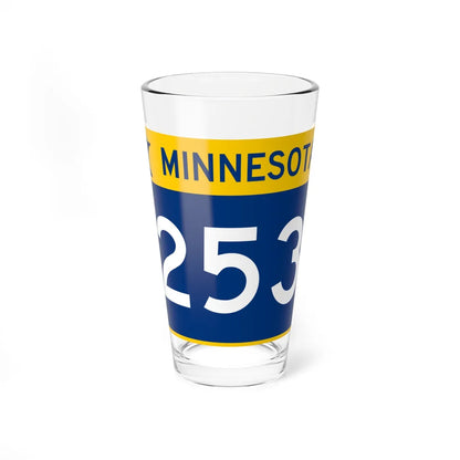 MN-253 wide (Minnesota) (Road Sign) Pint Glass 16oz 16oz - Go Mug Yourself