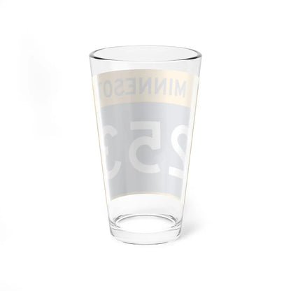 MN-253 wide (Minnesota) (Road Sign) Pint Glass 16oz - Go Mug Yourself