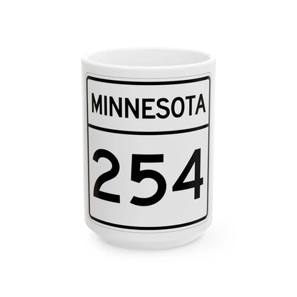 MN-254 1948 (Minnesota) (Road Sign) White Coffee Mug 15oz - Go Mug Yourself