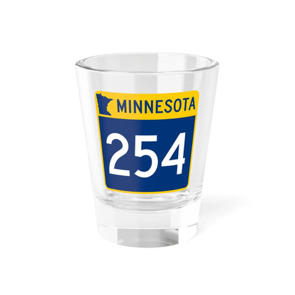 MN-254 (Minnesota) (Road Sign) Shot Glass 1.5oz 1.5oz - Go Mug Yourself