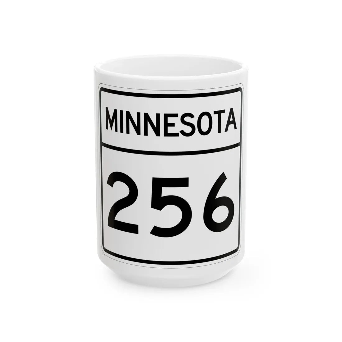 MN-256 1948 (Minnesota) (Road Sign) White Coffee Mug 15oz - Go Mug Yourself