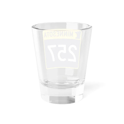 MN-257 (Minnesota) (Road Sign) Shot Glass 1.5oz - Go Mug Yourself