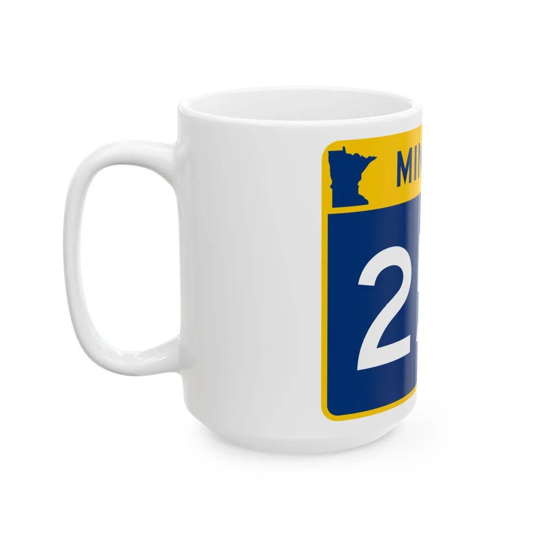 MN-257 wide (Minnesota) (Road Sign) White Coffee Mug - Go Mug Yourself
