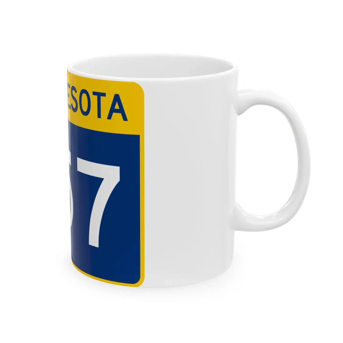 MN-257 wide (Minnesota) (Road Sign) White Coffee Mug - Go Mug Yourself