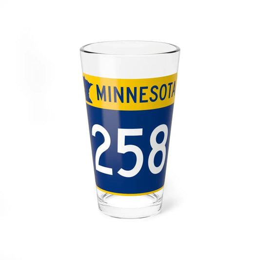 MN-258 (Minnesota) (Road Sign) Pint Glass 16oz 16oz - Go Mug Yourself