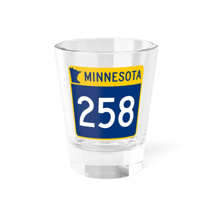 MN-258 (Minnesota) (Road Sign) Shot Glass 1.5oz 1.5oz - Go Mug Yourself