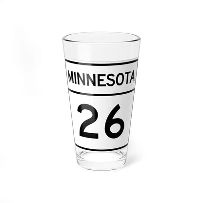 MN-26 1948 (Minnesota) (Road Sign) Pint Glass 16oz 16oz - Go Mug Yourself