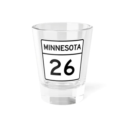 MN-26 1948 (Minnesota) (Road Sign) Shot Glass 1.5oz 1.5oz - Go Mug Yourself