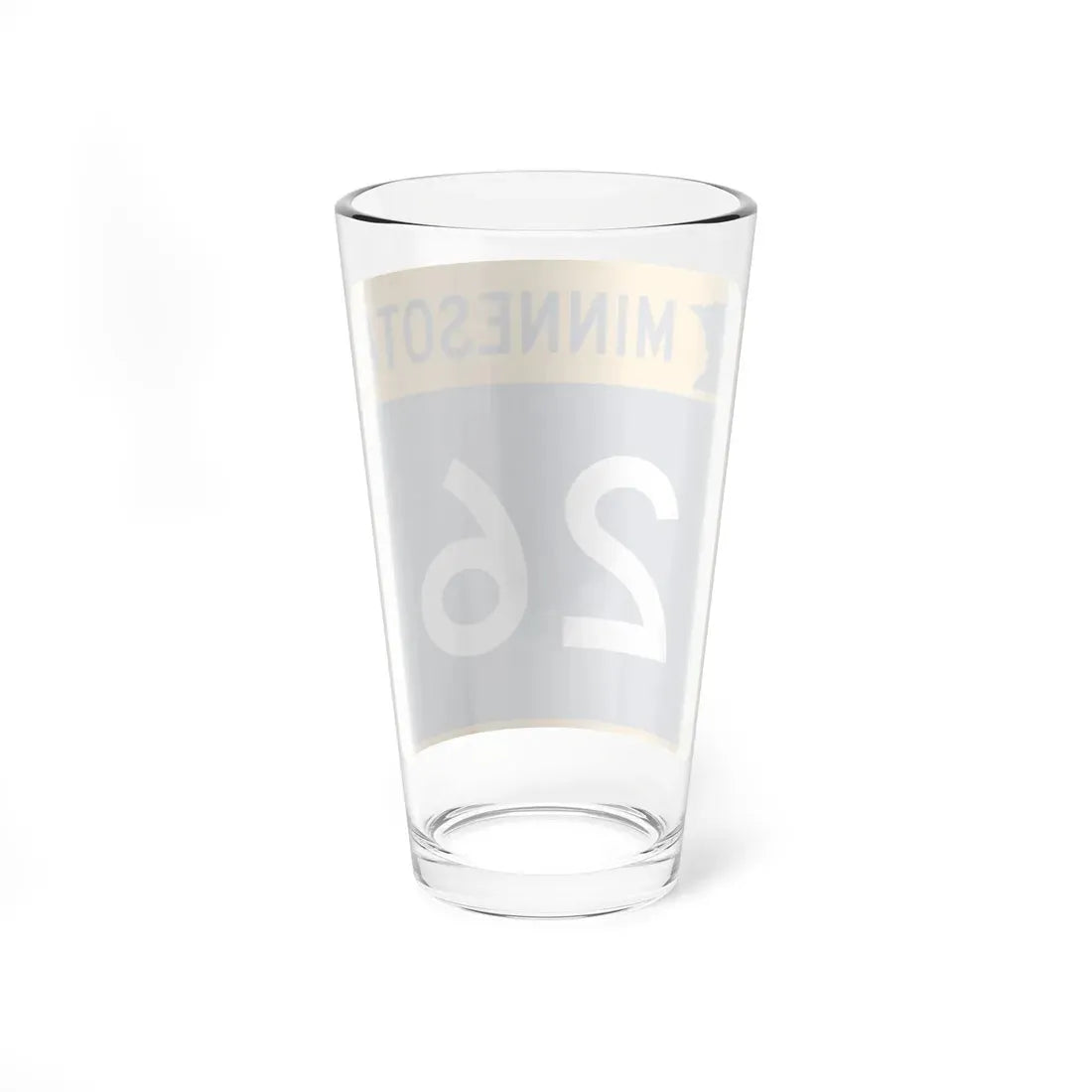 MN-26 (Minnesota) (Road Sign) Pint Glass 16oz - Go Mug Yourself