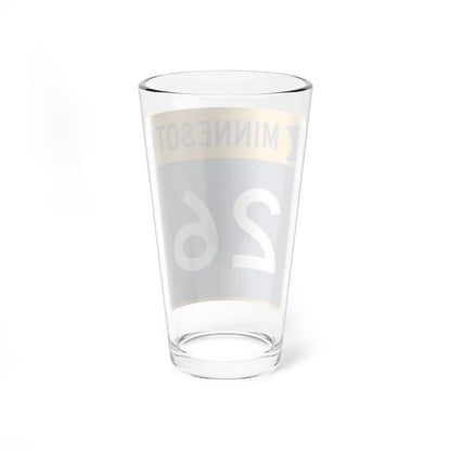 MN-26 (Minnesota) (Road Sign) Pint Glass 16oz - Go Mug Yourself