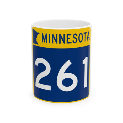 MN-261 (Minnesota) (Road Sign) White Coffee Mug 11oz - Go Mug Yourself