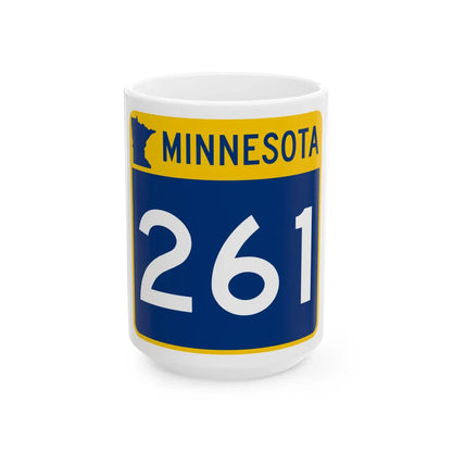 MN-261 (Minnesota) (Road Sign) White Coffee Mug 15oz - Go Mug Yourself