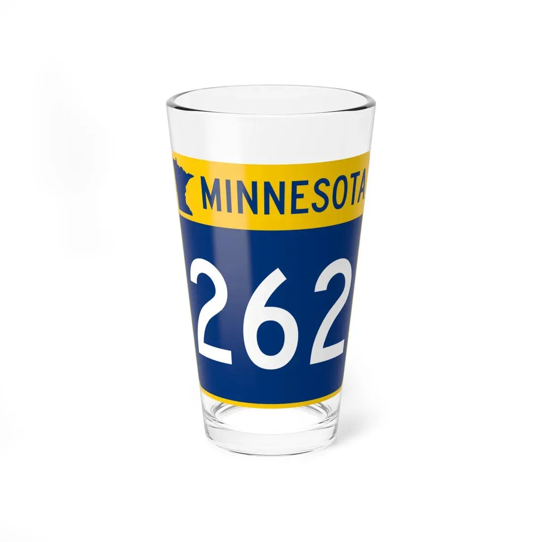 MN-262 (Minnesota) (Road Sign) Pint Glass 16oz 16oz - Go Mug Yourself