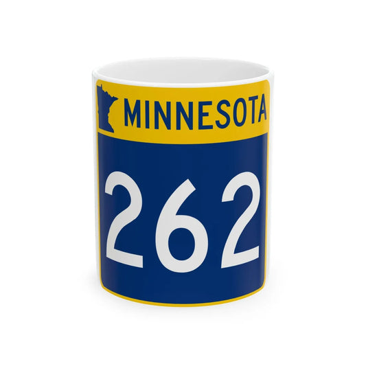 MN-262 (Minnesota) (Road Sign) White Coffee Mug 11oz - Go Mug Yourself