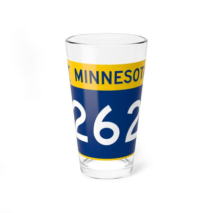 MN-262 wide (Minnesota) (Road Sign) Pint Glass 16oz 16oz - Go Mug Yourself