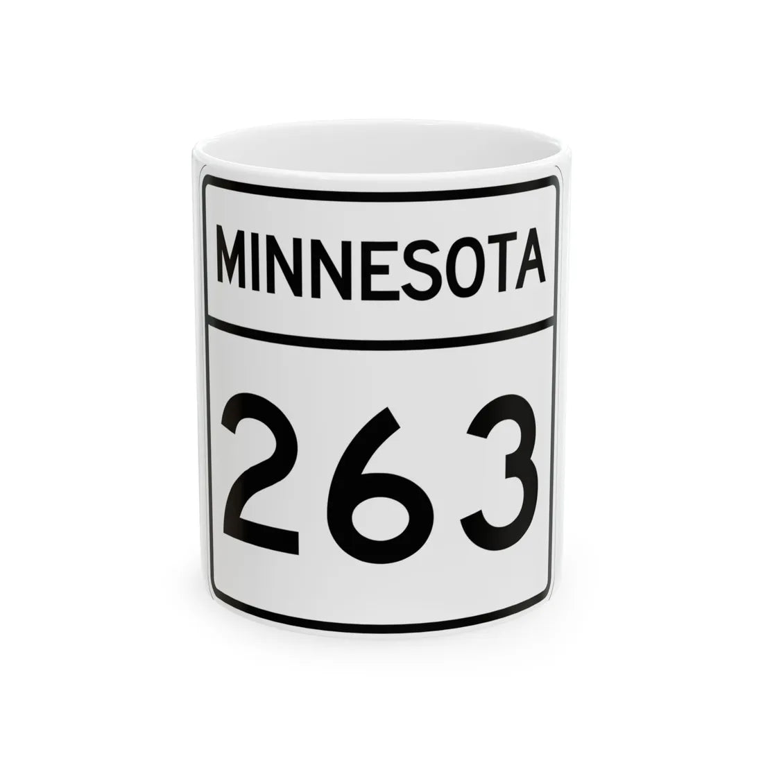 MN-263 1948 (Minnesota) (Road Sign) White Coffee Mug 11oz - Go Mug Yourself
