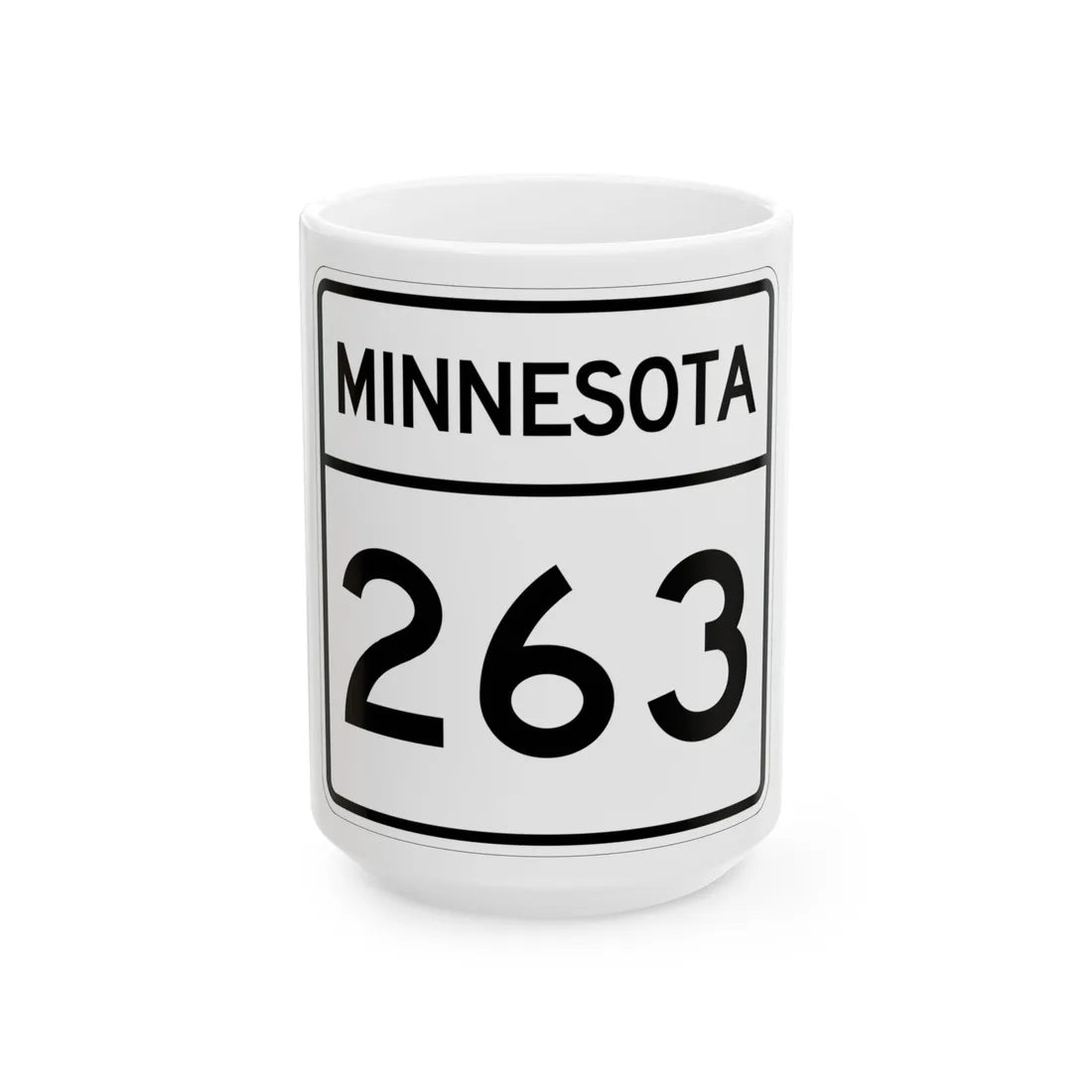MN-263 1948 (Minnesota) (Road Sign) White Coffee Mug 15oz - Go Mug Yourself