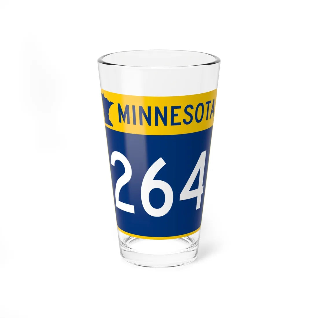 MN-264 (Minnesota) (Road Sign) Pint Glss 16oz 16oz - Go Mug Yourself