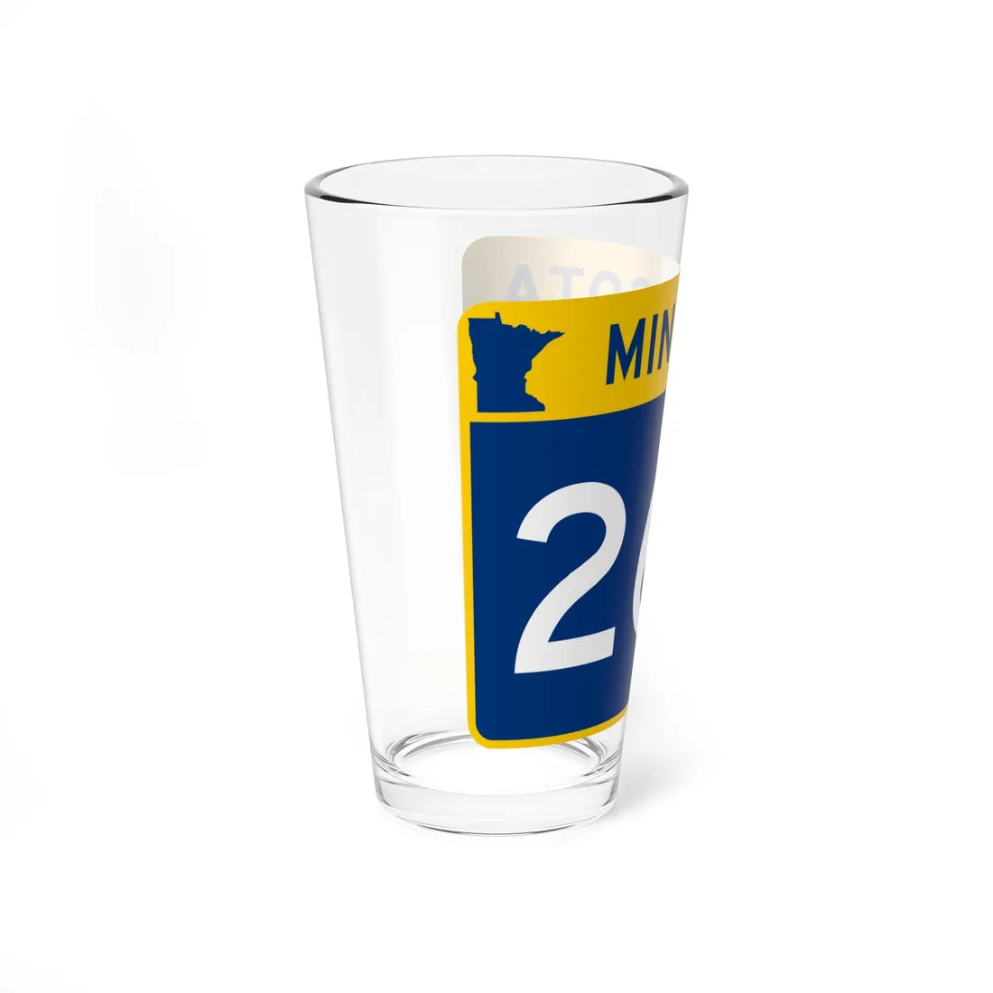 MN-264 wide (Minnesota) (Road Sign) Pint Glss 16oz - Go Mug Yourself