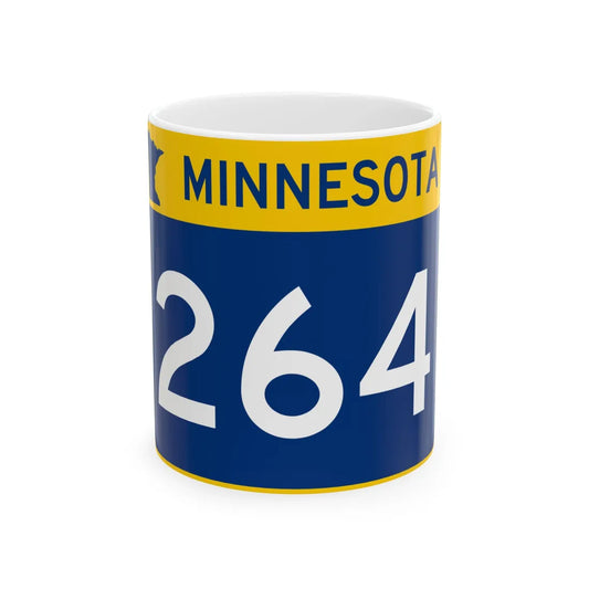 MN-264 wide (Minnesota) (Road Sign) White Coffee Mug 11oz - Go Mug Yourself