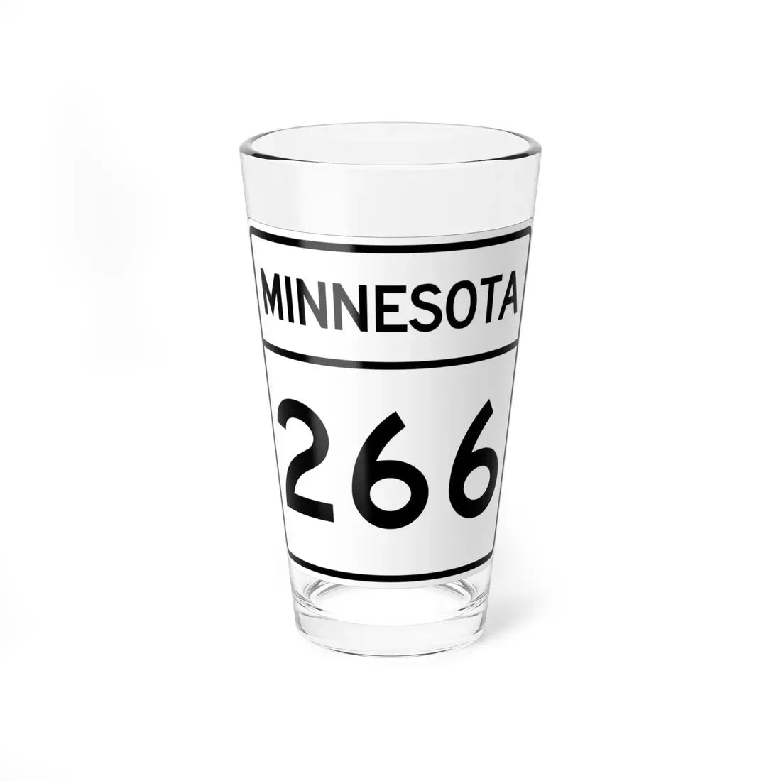 MN-266 1948 (Minnesota) (Road Sign) Pint Glass 16oz 16oz - Go Mug Yourself