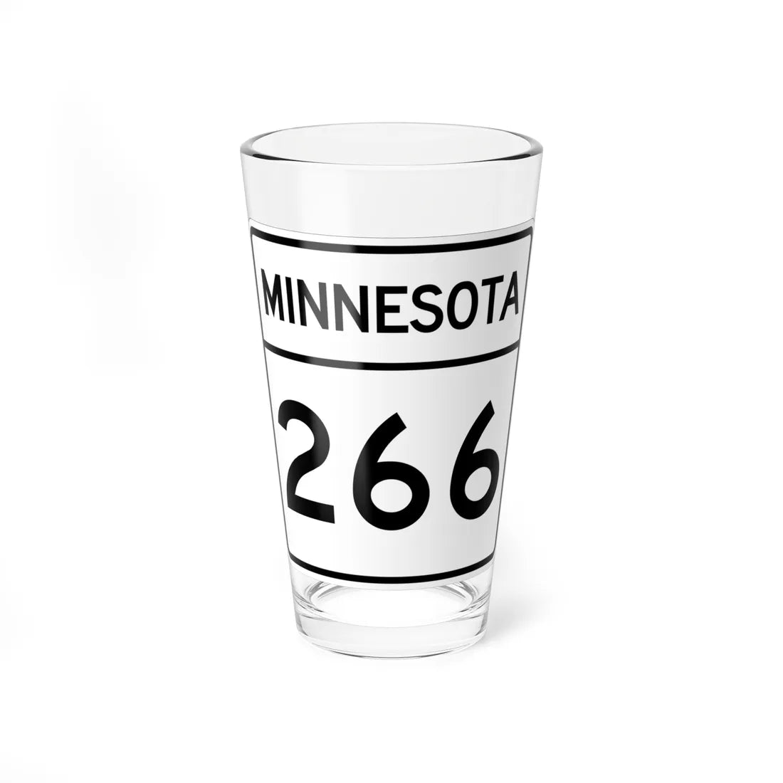 MN-266 1948 (Minnesota) (Road Sign) Pint Glss 16oz 16oz - Go Mug Yourself