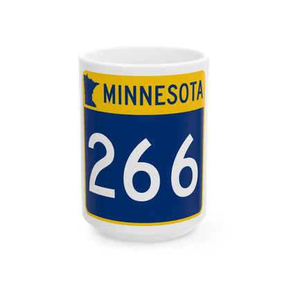 MN-266 (Minnesota) (Road Sign) White Coffee Mug 15oz - Go Mug Yourself