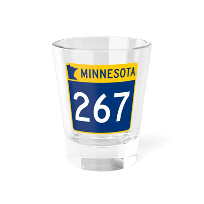 MN-267 (Minnesota) (Road Sign) Shot Glass 1.5oz 1.5oz - Go Mug Yourself