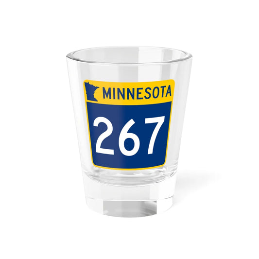 MN-267 (Minnesota) (Road Sign) Shot Glass 1.5oz 1.5oz - Go Mug Yourself