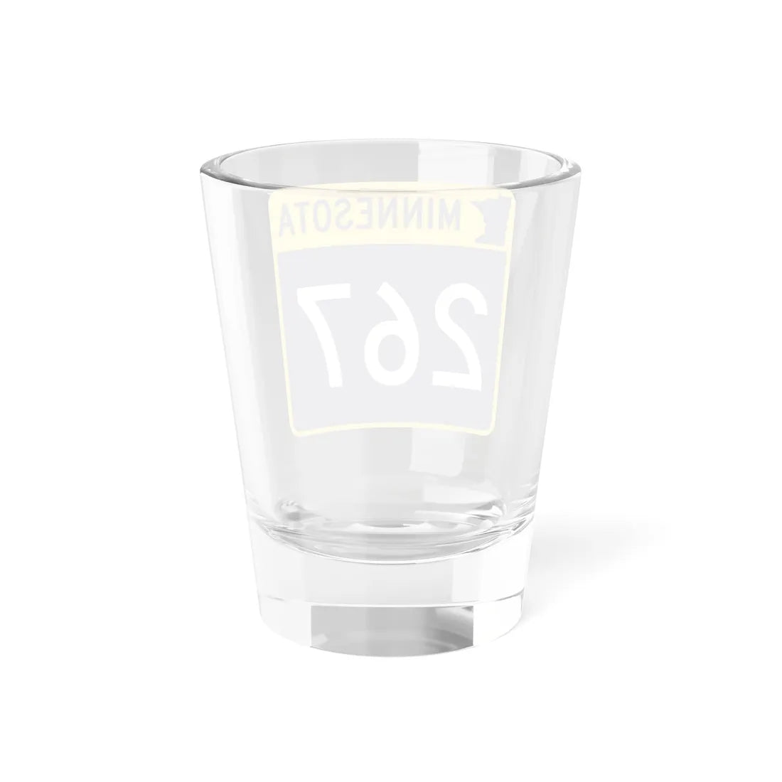 MN-267 (Minnesota) (Road Sign) Shot Glass 1.5oz - Go Mug Yourself