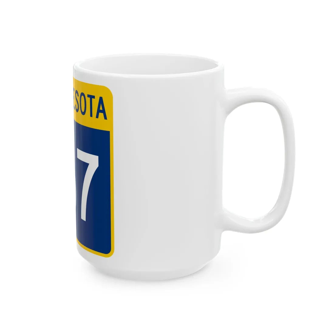 MN-267 (Minnesota) (Road Sign) White Coffee Mug - Go Mug Yourself