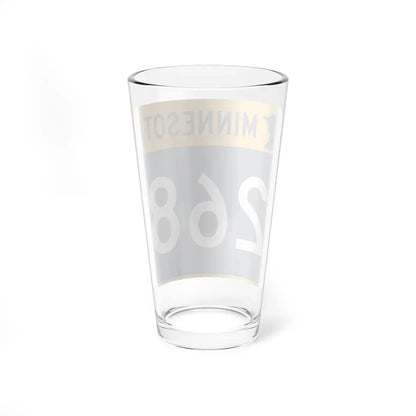 MN-268 (Minnesota) (Road Sign) Pint Glass 16oz - Go Mug Yourself