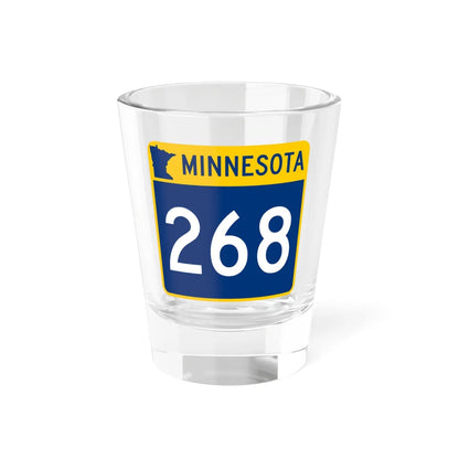 MN-268 (Minnesota) (Road Sign) Shot Glass 1.5oz 1.5oz - Go Mug Yourself