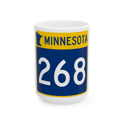 MN-268 (Minnesota) (Road Sign) White Coffee Mug 15oz - Go Mug Yourself