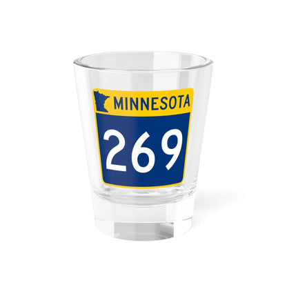 MN-269 (Minnesota) (Road Sign) Shot Glass 1.5oz 1.5oz - Go Mug Yourself