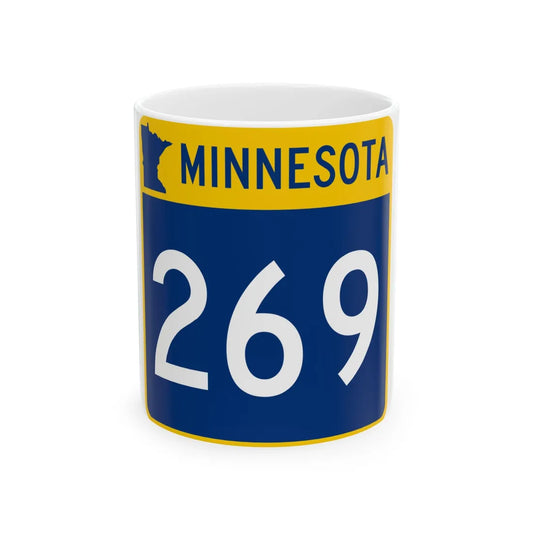 MN-269 (Minnesota) (Road Sign) White Coffee Mug 11oz - Go Mug Yourself