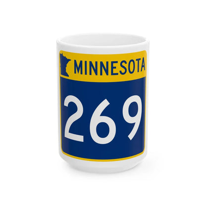 MN-269 (Minnesota) (Road Sign) White Coffee Mug 15oz - Go Mug Yourself