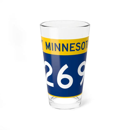 MN-269 wide (Minnesota) (Road Sign) Pint Glass 16oz - Go Mug Yourself