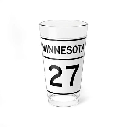 MN-27 1948 (Minnesota) (Road Sign) Pint Glass 16oz 16oz - Go Mug Yourself