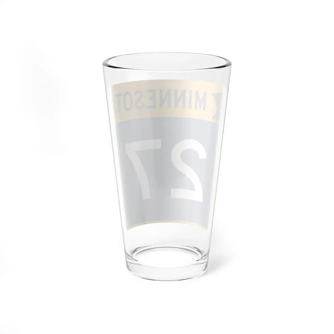 MN-27 (Minnesota) (Road Sign) Pint Glass 16oz - Go Mug Yourself