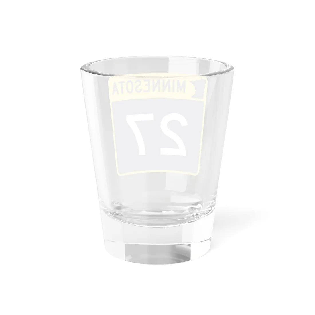 MN-27 (Minnesota) (Road Sign) Shot Glass 1.5oz - Go Mug Yourself