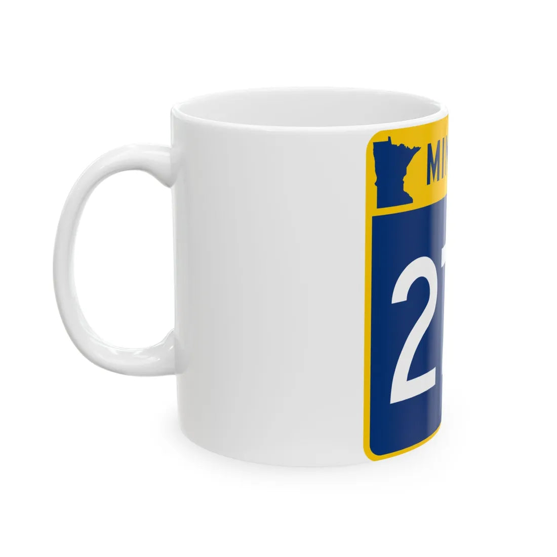MN-270 (Minnesota) (Road Sign) White Coffee Mug - Go Mug Yourself