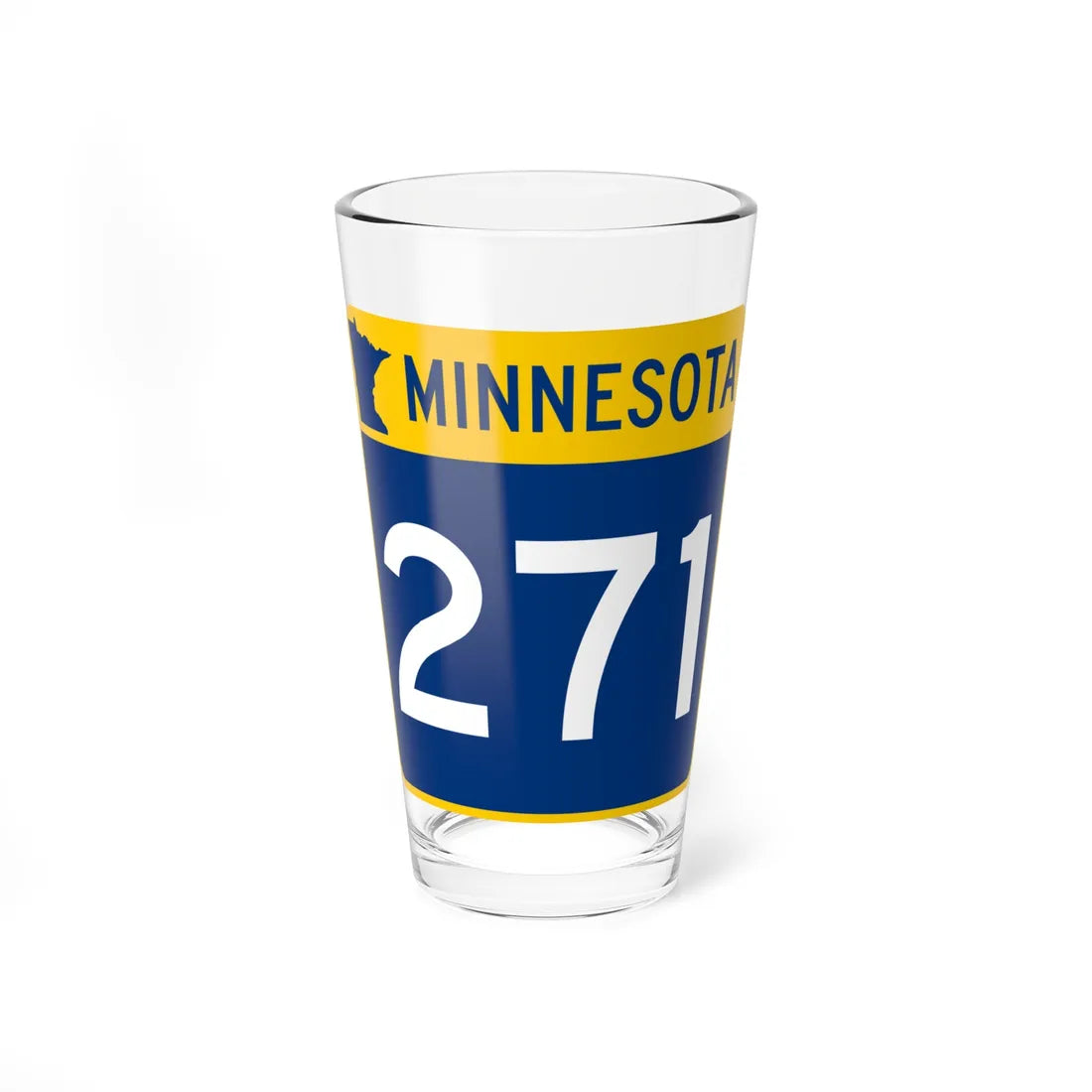 MN-271 (Minnesota) (Road Sign) Pint Glss 16oz 16oz - Go Mug Yourself