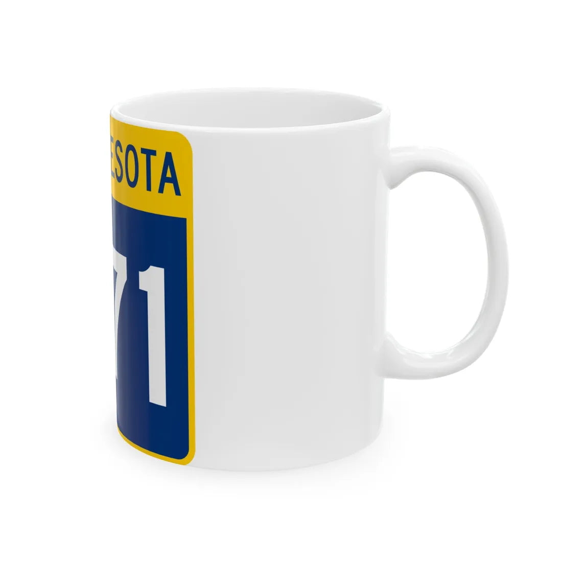 MN-271 (Minnesota) (Road Sign) White Coffee Mug - Go Mug Yourself