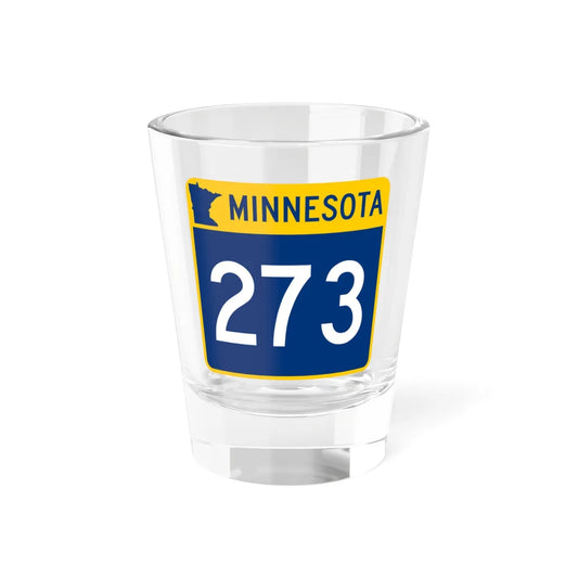 MN-273 (Minnesota) (Road Sign) Shot Glass 1.5oz 1.5oz - Go Mug Yourself