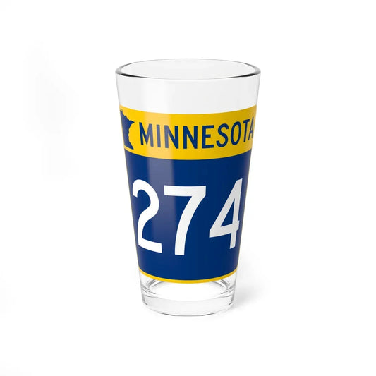 MN-274 (Minnesota) (Road Sign) Pint Glass 16oz 16oz - Go Mug Yourself