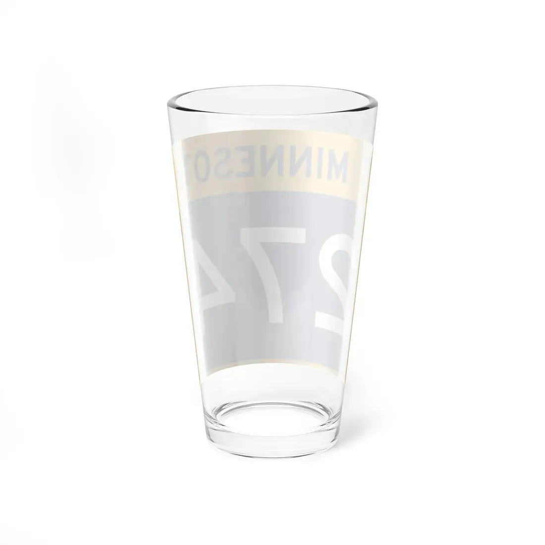MN-274 wide (Minnesota) (Road Sign) Pint Glass 16oz - Go Mug Yourself